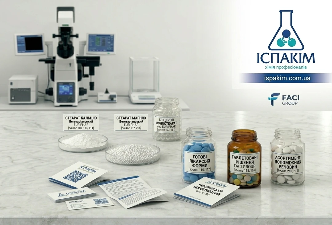 Допоміжні речовини для Таблетування