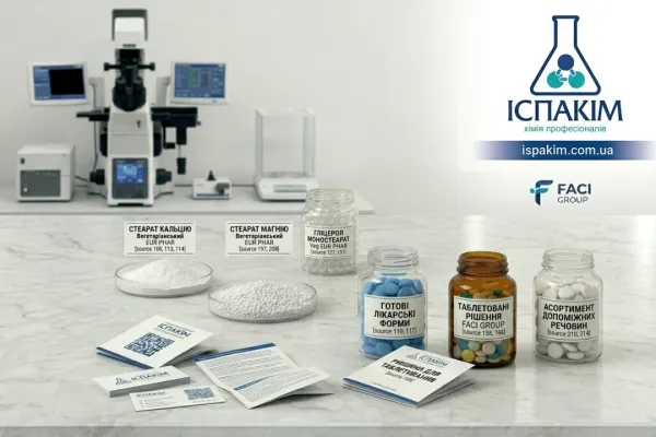 Допоміжні речовини для Таблетування